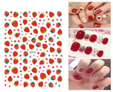 12 Blatt Nagelsticker Süß Kinder Nagelaufkleber Selbstklebend Weihnachtsblumen Blätter Tiere Pflanzen Früchte Nail Art Naklejka Dekoration Nageldesign Zubehör