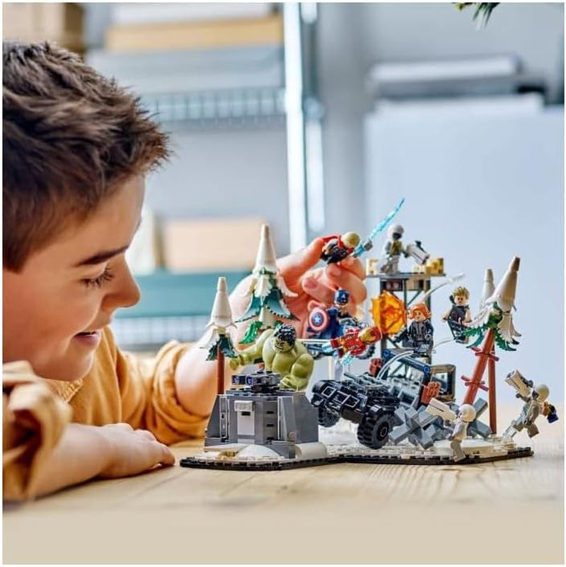 LEGO Marvel Avengers Assemble: Age of Ultron, zestaw do budowania i zabawy z 8 minifigurkami superbohaterów, takich jak Thor, Hulk i Iron Man, zabawka do budowania dla chłopców i dziewcząt, zestaw przygodowy 76291 Zestawy do budowania Kup w sklepie LEGO