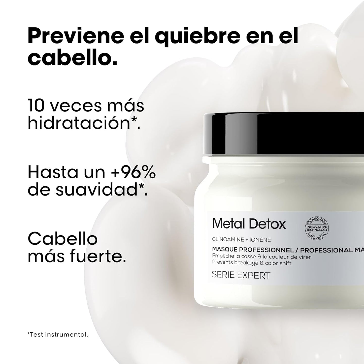 L'Oréal Professionnel Professional Restructuring maska do każdego rodzaju włosów, pomaga naprawić uszkodzenia i przywrócić siłę włosom, Absolut Repair Molecular, 150 ml Naty Shop Hair Mask