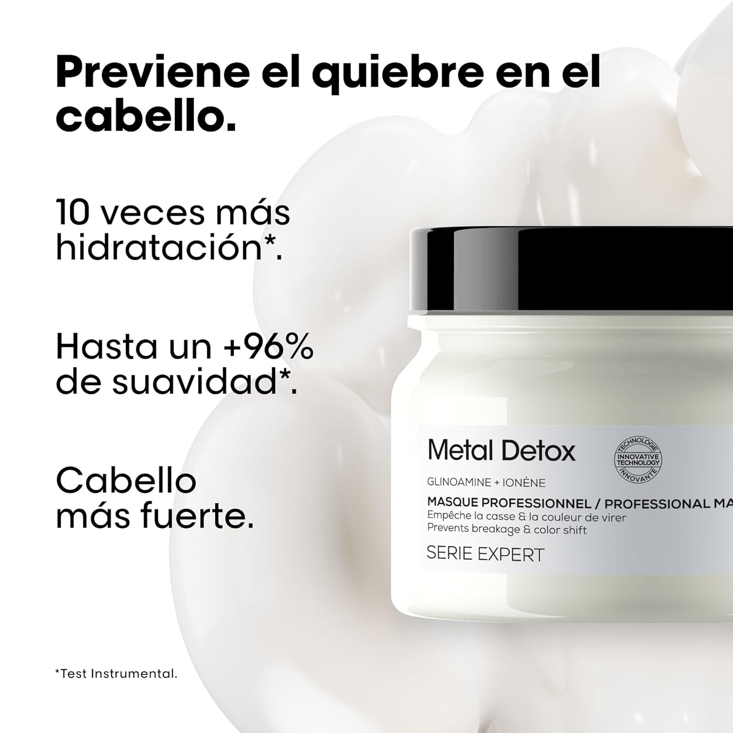 L'Oréal Professionnel Professional Restructuring maska do każdego rodzaju włosów, pomaga naprawić uszkodzenia i przywrócić siłę włosom, Absolut Repair Molecular, 150 ml Naty Shop Hair Mask
