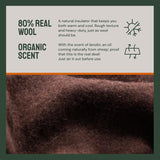 Woolly Mammoth Woolen Co. koc kempingowy, bardzo duży, z wełny merynosów. Idealny sprzęt outdoorowy do bushcraftu, biwakowania, trekkingu, pieszych wędrówek, survivalu lub koc kabinowy. Brązowy, 168 X 228 Łóżka i koce Wełniany Mammoth Woolen Company
