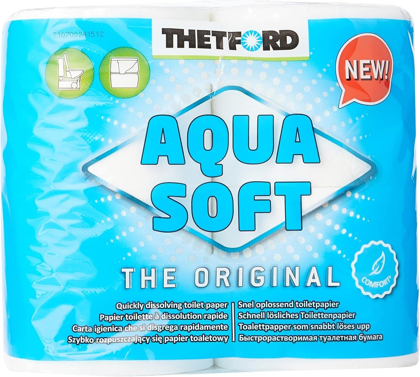 Miękki papier toaletowy Aqua Przenośny papier toaletowy 4 rolki/butelki Toalety kempingowe Papier toaletowy na zewnątrz