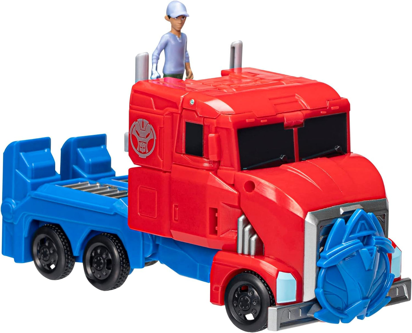 Transformers Earthspark Spin Changer Figurka Optimusa Prime (20 cm) z figurką Robby'ego Malto (5 cm) z 6 figurek Naty Shop