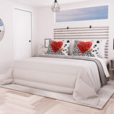 PETTI Artigiani Italiani - Kołdra zimowa na łóżko podwójne, maxi, monochromatyczna, dwustronna, biała, szara, 100% Made in Italy Kołdry i kołdry Naty Shop Szary Rozmiar łóżka 140X200: [Kołdra 240 X 260 Cm]