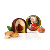 Kulki Reber Mozart - Torba cukiernicza zawierająca 8 sztuk - Oryginalne kulki Reber Mozart Ciemna czekolada, marcepan i nugat - 1 x 160g