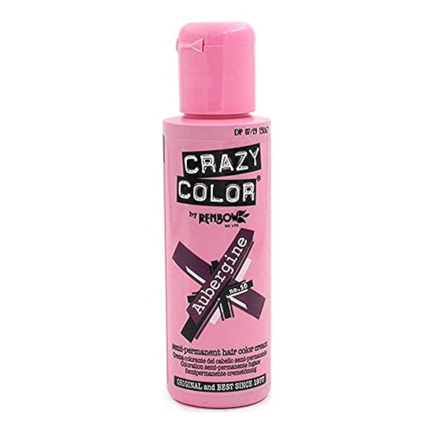 GO TOXIC Półtrwały krem koloryzujący UV do włosów, 100 ml (1 opakowanie) Naty Shop 50 Farba do włosów Bakłażan 100 ml (1 opakowanie)