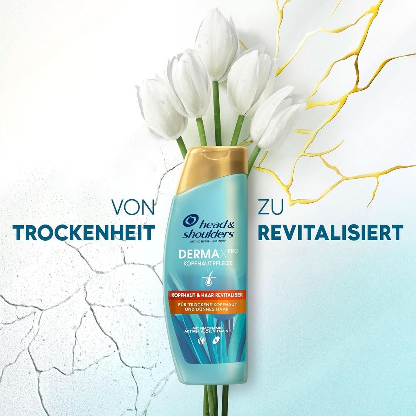 Derma X Rewitalizujący szampon do głowy i ramion, 250 ml Pod prysznic i do kąpieli Naty Shop