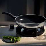 WMF Diabelska patelnia 28 cm, patelnia indukcyjna, stal nierdzewna Cromargan, plastikowy uchwyt Garnki i patelnie Naty Shop
