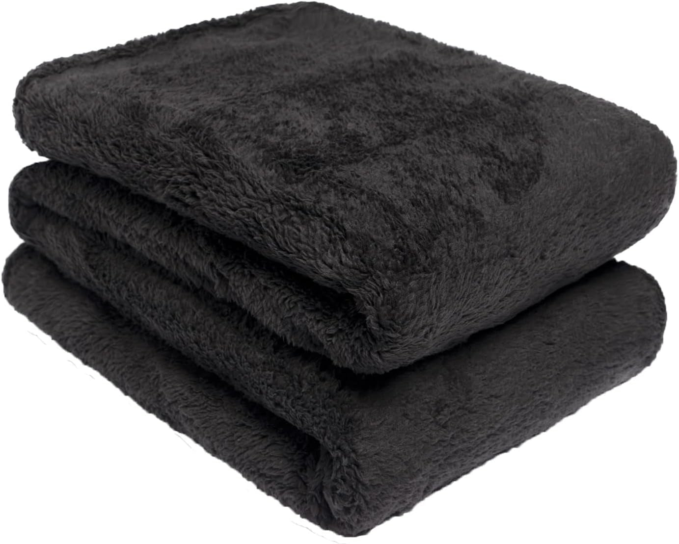 Brentford's Teddy Koc polarowy Duży koc na łóżko Pluszowy Super miękki, ciepły narzuta na sofę Czarna - 150 x 200 cm Łóżka i koce Besuche den Brentfords-Store Czarny 150 x 200 cm