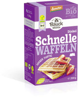Demeter Bauck Hof Bio Dinkel Wafflen, 200 G Mieszanka do pieczenia i gotowania Naty Shop 12 X 200 Gr