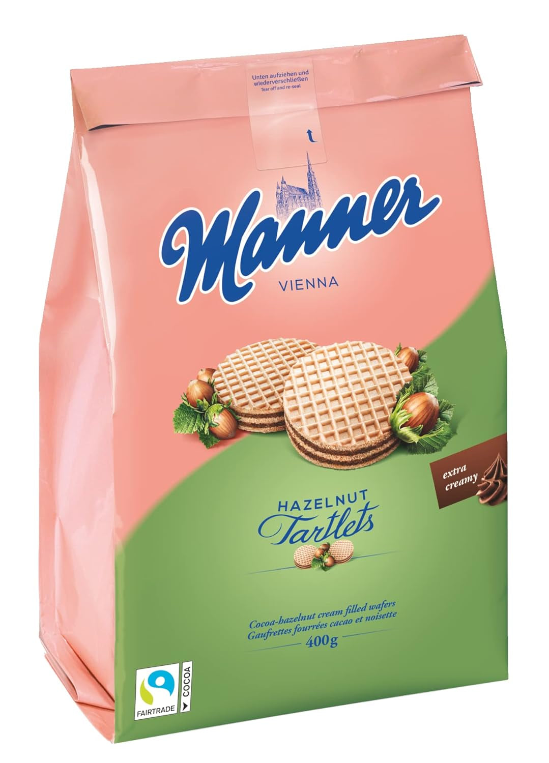 Sposób na tartę | Chrupiące ciasteczka z kremem z orzechów laskowych | 1 opakowanie (400 g)