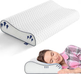 Poduszka BedStory z pianki Memory, poduszka pod szyję z regulacją wysokości, poduszka ergonomiczna, poduszka do spania bocznego dla osób śpiących na plecach i brzuchu (60x36x12/10cm)