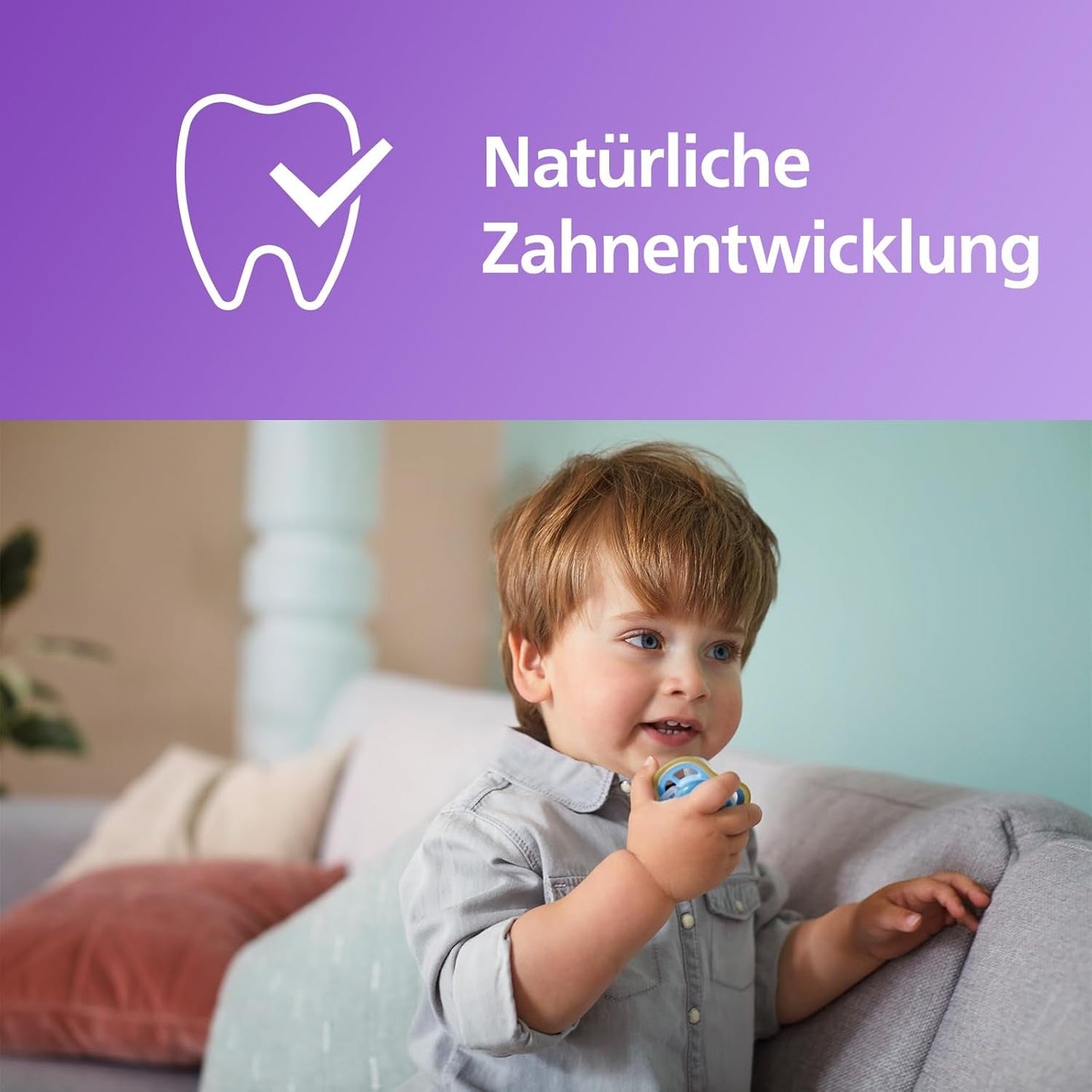 Smoczki Philips AVENT ultra air - Lekkie i oddychające smoczki dla dzieci w wieku 0-6 miesięcy, niezawierające BPA, z etui do przenoszenia jako sterylizator, 2 sztuki, model SCF085/24