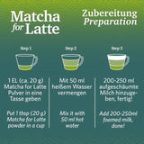 Matcha do latte Mieszanka herbat zielonych z cukrem trzcinowym, 400g, wegańska, na 20 porcji