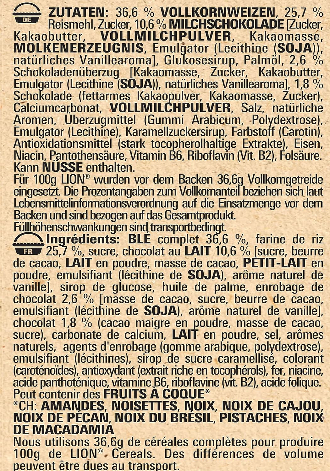 Potrójnie chrupiące płatki śniadaniowe Churro z mleczną czekoladą i solonym karmelem, zawartość pełnego ziarna 36%, opakowanie 8 szt. (8x300g)