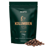 Incapto Spezialitäten-Kaffeebohnen | Kolumbijskie jednego pochodzenia | Espresso 100% Arabika | Kawa specjalistyczna 84 punkty SCA | Tradycyjna Geröstete Bohnenkaffee | Roślina Huila, Cadefihuila, 1kg