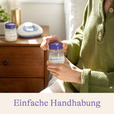 Lansinoh Muttermilchflaschen, 4 X 160 Ml - Zur Sicheren Muttermilch Austellungen - Neues Kompaktes Design Für Verbesserte Stabilität - Mit Stapelbarem Deckel Akcesoria Żywność i karmienie piersią Bebe Naty Shop