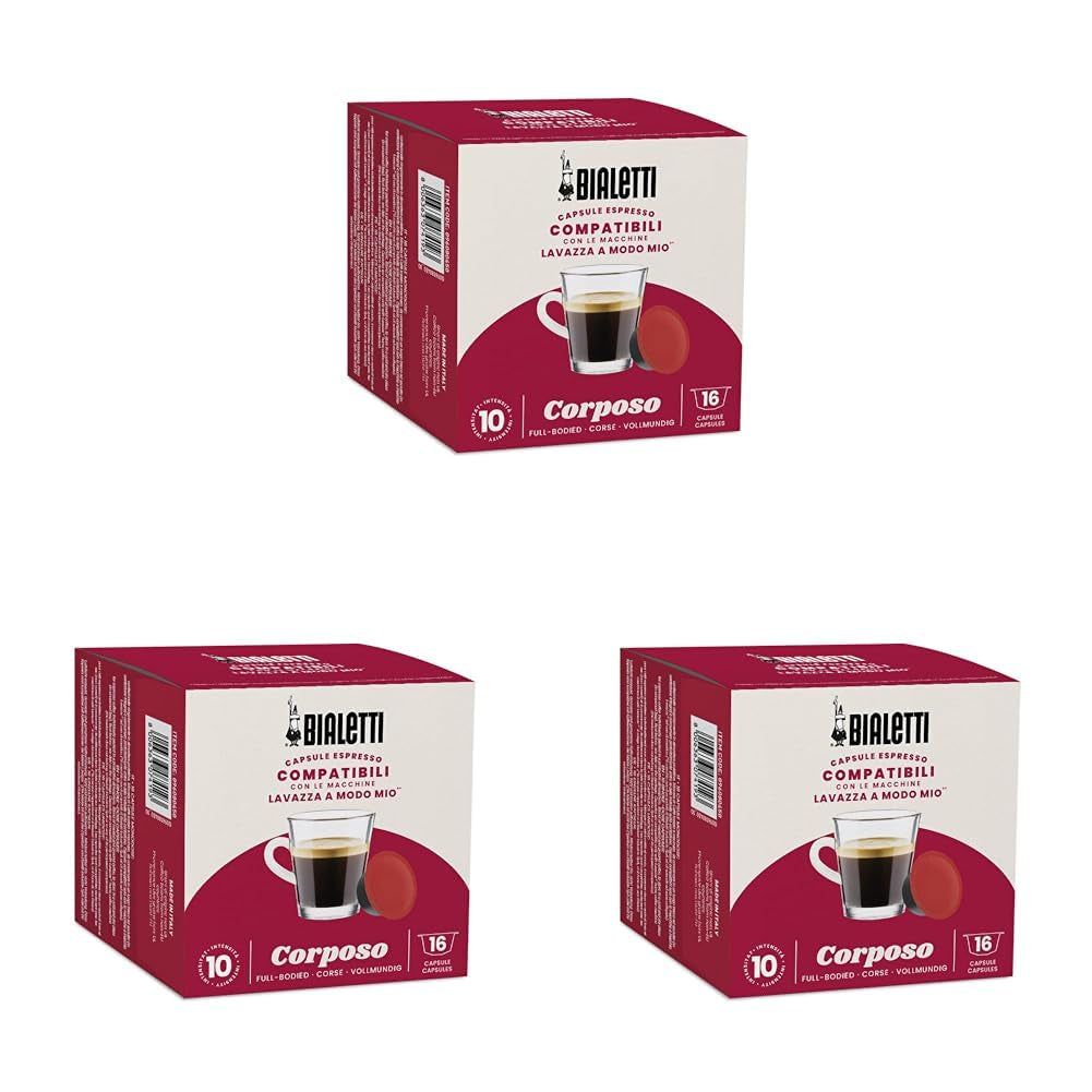 -Kaffee Lavazza® Kapseln – Corposo – 16 Kapseln (Packung mit 3)