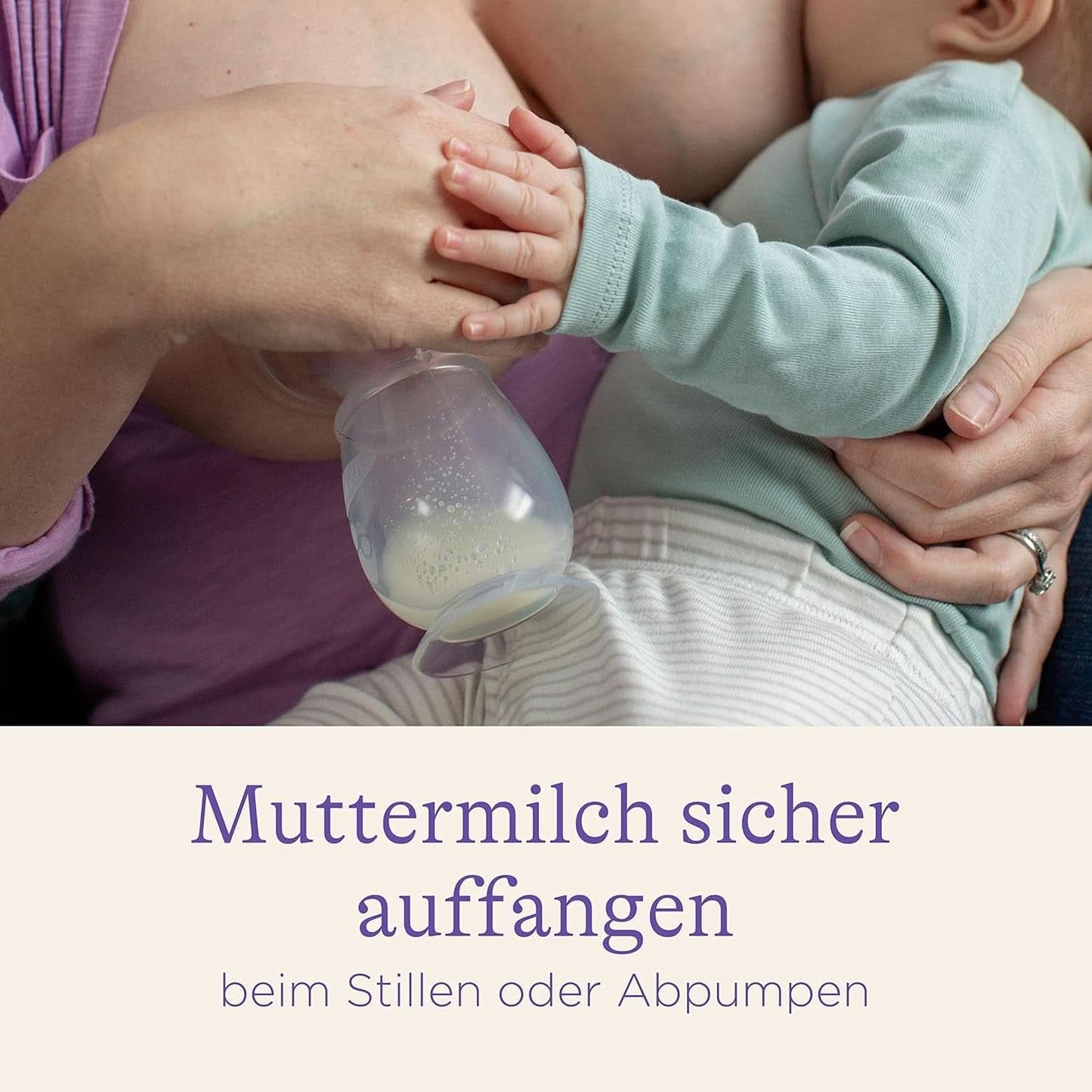 Lansinoh Silikon Milchpumpe & Muttermilchauffänger - Angenehmes & Extrem Weiches Silikon - Rettet Jeden Tropfen Muttermilch - Alternative Zu Milchauffangschalen, 1 Stück (1Er Pack) Akcesoria Żywność i karmienie piersią Bebe Naty Shop