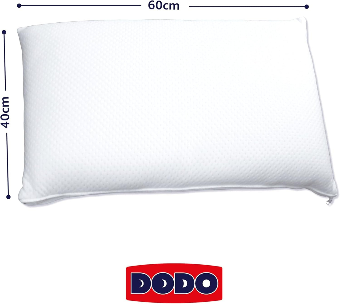Poduszka DODO, blok pianki wiskoelastycznej, biała, 1 szt. (partia 1) Poduszki standardowe Naty Shop
