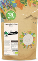 Organiczna mąka gryczana pełnoziarnista ziemna 1kg | Okrutny | Bez GMO | wegańskie | Certyfikowane organiczne