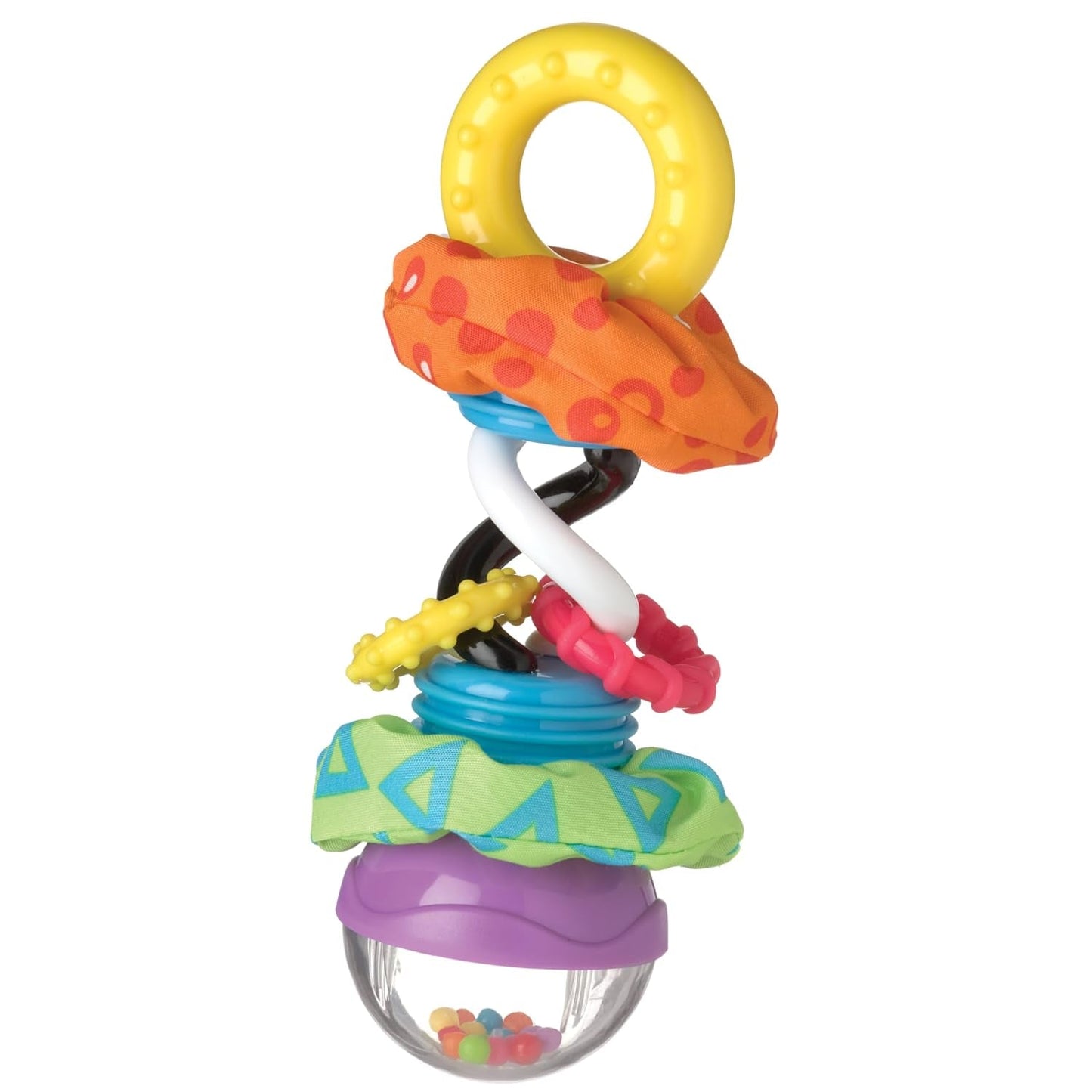 Playgro Grzechotka Super Shaker - grzechotka dla niemowląt - grzechotka - grzechotka dla dzieci - grzechotka - umiejętności motoryczne - zabawka dla dziecka - zdolności motoryczne dla niemowląt - kolorowe zabawki Bebe Naty Shop Grzechotka Super Shaker