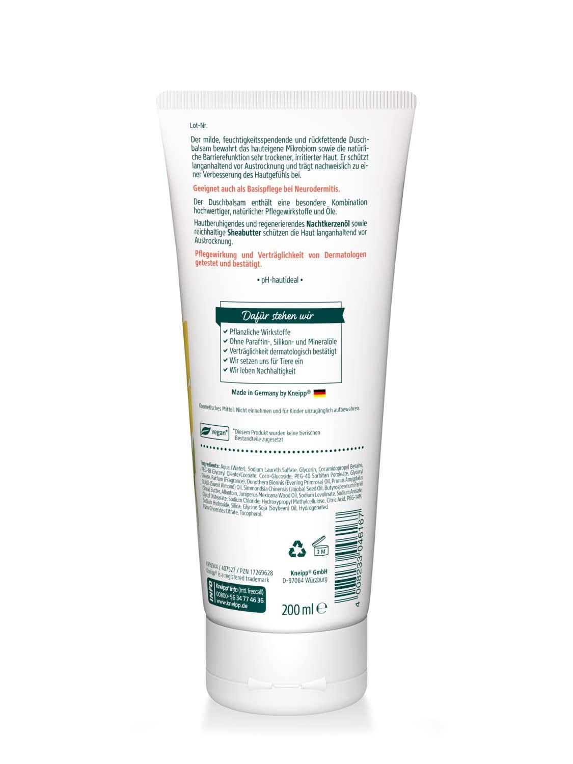 Kneipp, Odżywka pod prysznic, 200 ml Prysznic i wanna Naty Shop