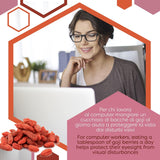 ERBOTECH Jagody Goji 200 g, jagody goji o wysokiej zawartości witamin, suszone owoce bez cukru i siarki, naturalne superfoods i bogate w energię, Made in Italy Produkty suszone Naty Shop