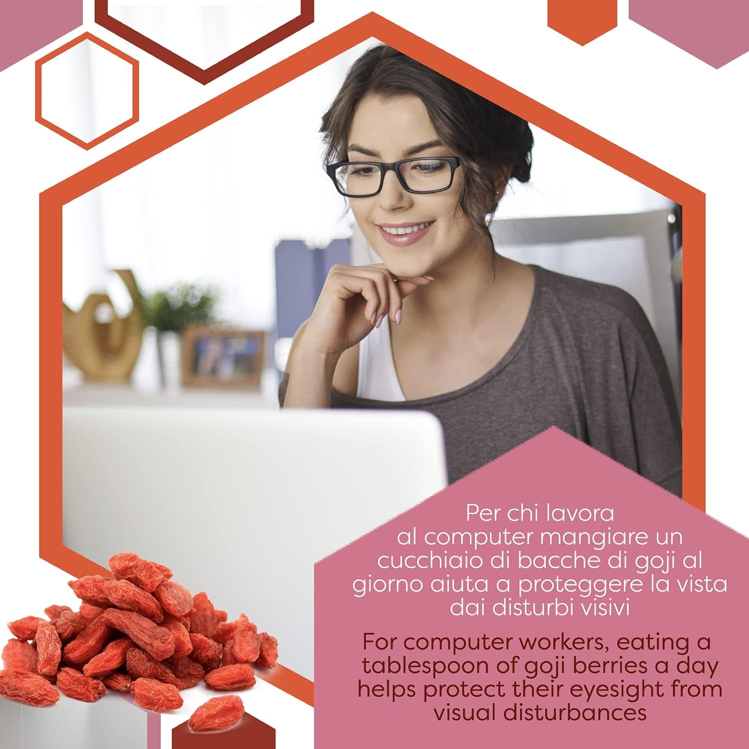 ERBOTECH Jagody Goji 200 g, jagody goji o wysokiej zawartości witamin, suszone owoce bez cukru i siarki, naturalne superfoods i bogate w energię, Made in Italy Produkty suszone Naty Shop