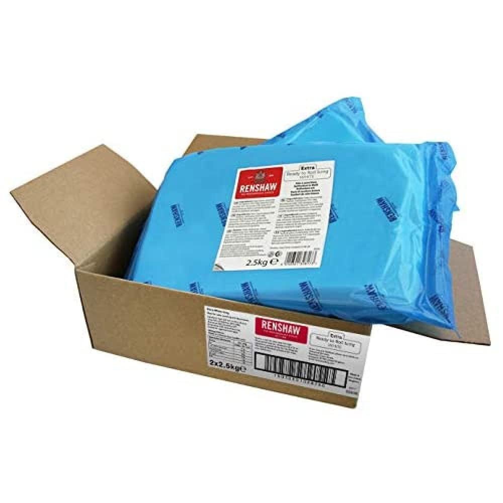 Extra Fondant Biały 5 kg - Ekstra elastyczny fondant o smaku waniliowym, idealny do pokrywania ciast - Biały - 5 kg Pasta cukrowa Naty Shop Default Title