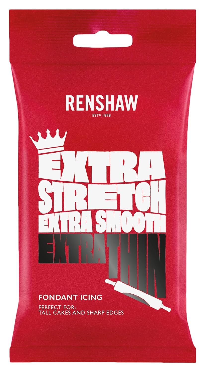 Extra Fondant Black 1kg - Ekstra elastyczny fondant o smaku waniliowym, idealny do pokrywania ciast - Czarny - 1 kg Pasta cukrowa Naty Shop Single