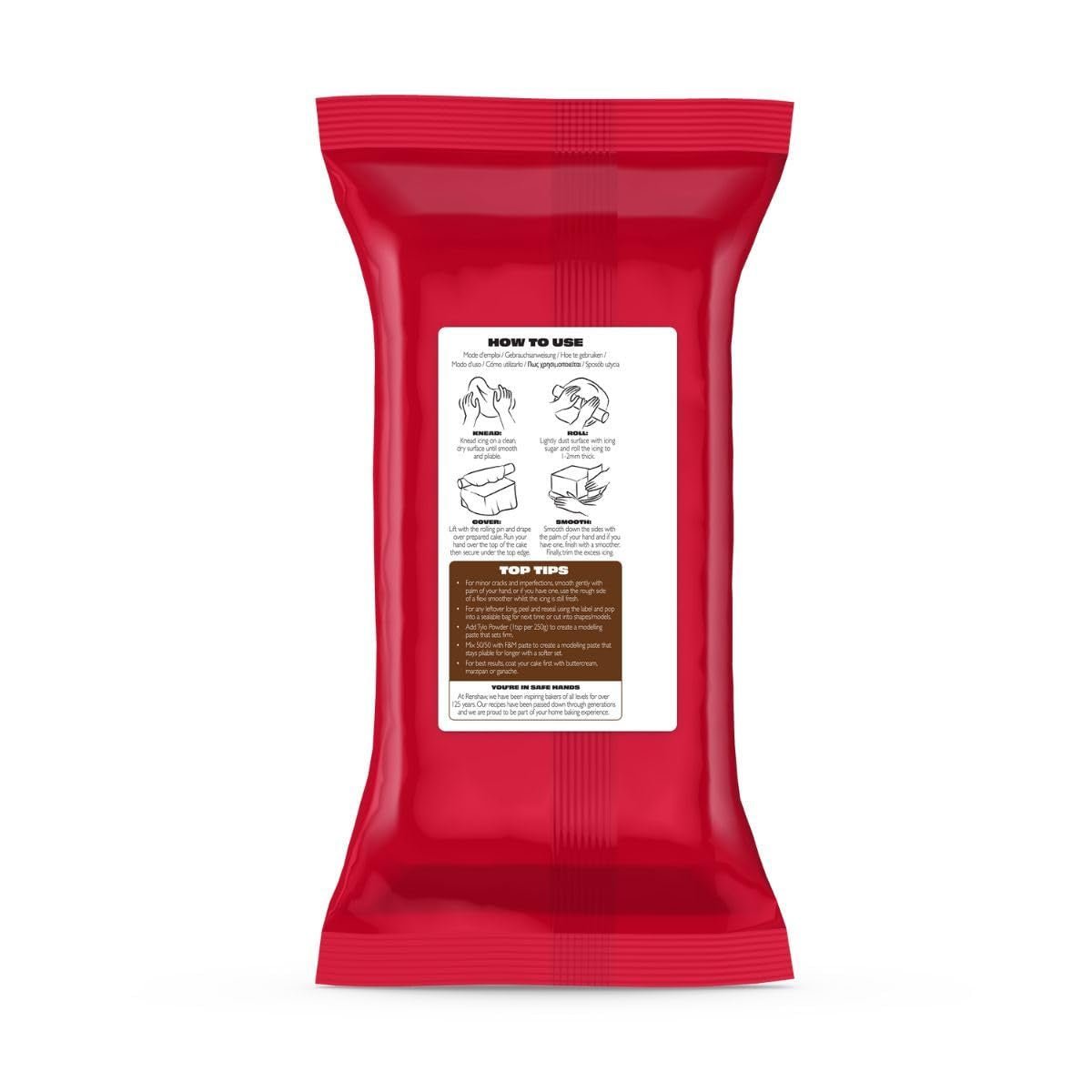 Extra Fondant Chocolate Brown 1kg - Ekstra elastyczny fondant o smaku waniliowym, idealny do pokrywania ciast - Czekoladowy brąz - 1 kg Pasta cukrowa Naty Shop
