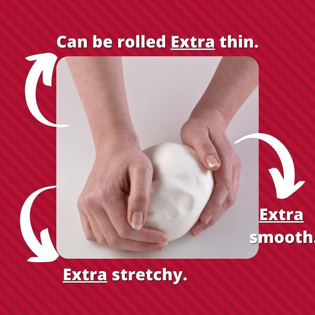 Extra Fondant Pink 1kg - Ekstra elastyczny fondant o smaku waniliowym, idealny do pokrywania ciast - Różowy - 1 kg Pasta cukrowa Naty Shop