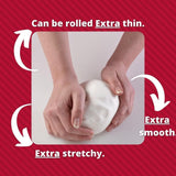 Extra Fondant Pink 1kg - Ekstra elastyczny fondant o smaku waniliowym, idealny do pokrywania ciast - Różowy - 1 kg Pasta cukrowa Naty Shop
