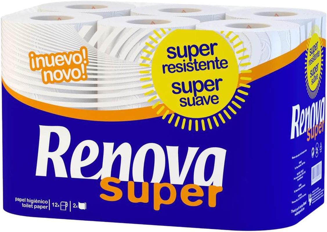 Papier toaletowy Renova Super White - 12 rolek