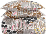Zestaw pościeli MARIMEKKO Queen, pościel z bawełny perkalowej z pasującymi poszewkami na poduszki, całoroczny wystrój domu (Pieni Letto, wielokolorowy, łóżko typu queen-size) Naty Shop Kołdry i kołdry
