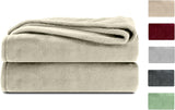 Puszysty koc Komfortec, wygodny koc, koc polarowy, certyfikat Oeko-Tex, super miękki, 150X200 Cm, 260 G/M², beżowy Łóżka i koce Besuche den Komfortec-Store Ecru 220 X 240 Cm