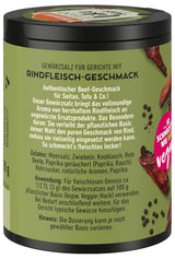 Ostmann Gewürze - Róbmy jak wołowina | Rindfleisch-Geschmack für ungewürzte Fleischersatzprodukte | Gewürzsalz für Seitan, Tofu i dania wegetariańskie i wegańskie Gerichte | 90 g w koszu Metalldose