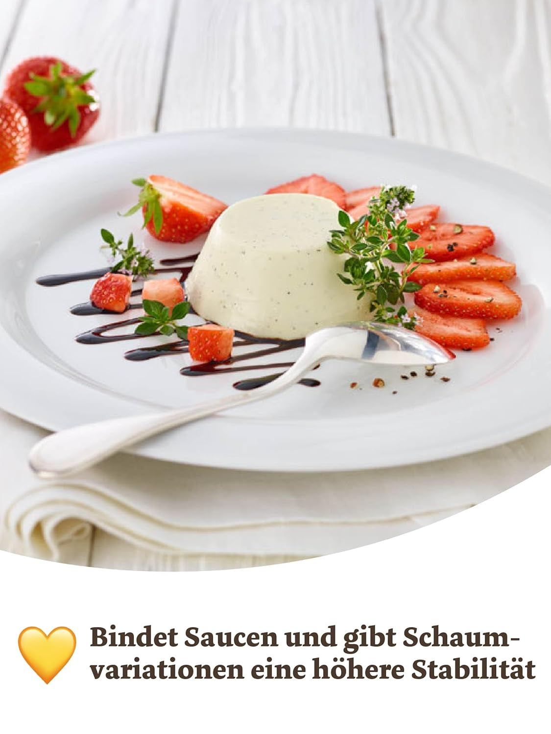 Kotanyi Gourmet Zitrusfaser | pflanzlicher Texturgeber, Alternatywa zu Mehl und Stärke, ok. 120 g, 400 ml