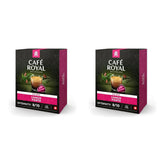 Café Royal Lungo Forte 36 Kapseln für Nespresso Kaffee Maschine - 8/10 Intensität - UTZ-zertifiziert Kaffeekapseln aus Aluminium (Packung mit 2)
