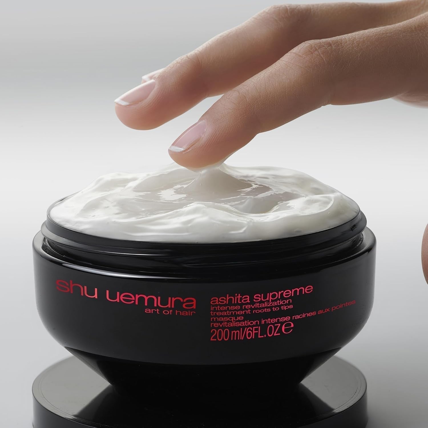 Shu Uemura, Ashita Supreme, Intensywnie rewitalizująca maska do włosów, Do każdego rodzaju włosów, Z ekstraktem z ashitaby, Dla większego połysku i elastyczności, Przeciw rozdwajaniu, 200 ml Naty Shop Hair Mask