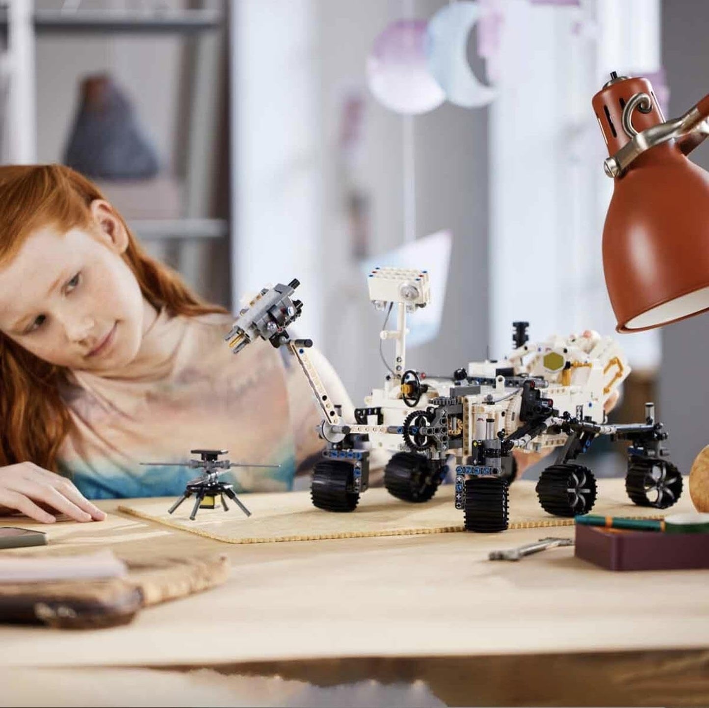 Zestaw zabawek kosmicznych LEGO 42158 Technic NASA Łazik marsjański Perserverance z aplikacją Ar, zabawka naukowa do budowania dla dziewcząt i chłopców Ponad 10 zestawów do budowania Besuche w sklepie LEGO