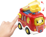 Vtech TUT TUT Baby Flitzer - Policja - Od 1-5 lat & TUT TUT Baby Flitzer - Wóz strażacki - Autko z muzyką, przyciskiem świetlnym, zdaniami i ciekawymi dźwiękami - Od 1-5 lat Baby Toys Naty Shop
