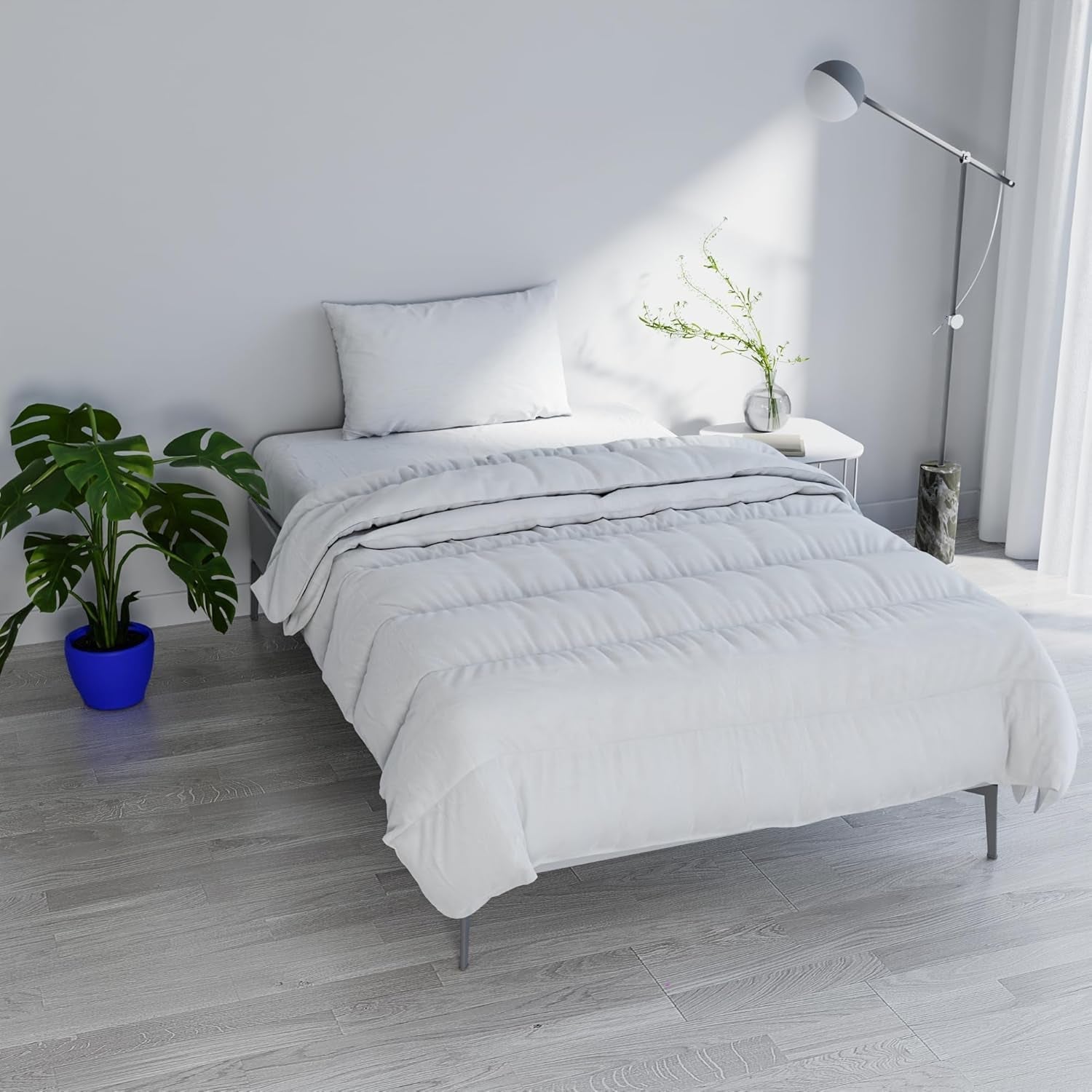 Kołdra Prestige, 4 pory roku, Made in Italy, biała, 150 X 200 cm Kołdry i kołdry Naty Shop
