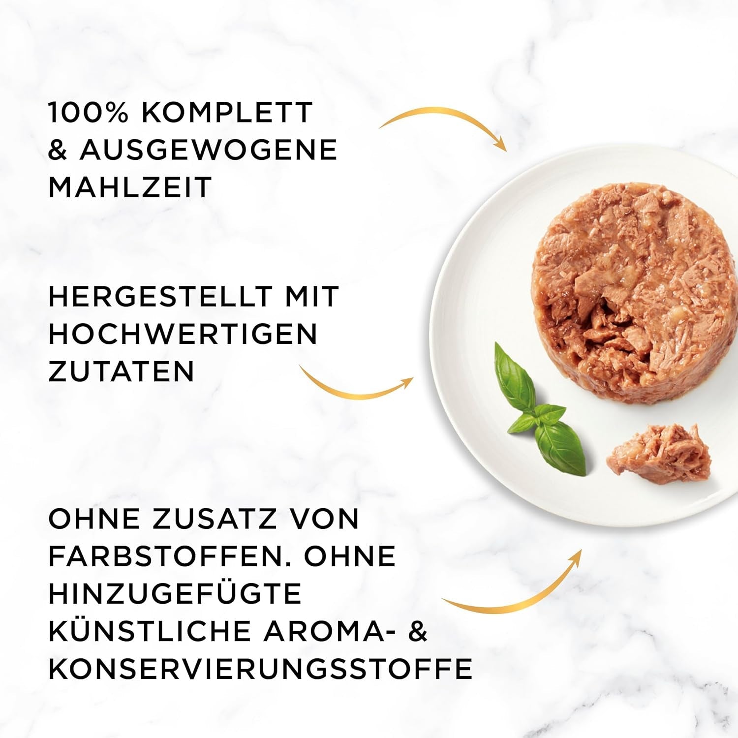 Gourmet Gold Refined Ragout Duetto Łosoś i żółty dorsz Mokra karma dla kotów, 12 opakowań (12 x 85 g)