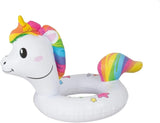 Heless 6601 - Koło do pływania Henri Unicorn dla lalek, rozmiar 28-35 cm, do zabawy w basenie, jeziorze i wannie