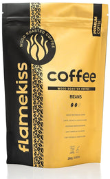 Kawa ziarnista 250g – Wysokiej jakości ziarna espresso Arabica i Robusta, ręcznie wypalane w drewnie, dla pełnego i aromatycznego smaku ziaren kawy