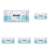 Kindii Natural Balance chusteczki nawilżane dla niemowląt – (1 x 60 szt.) Chusteczki nawilżane dla niemowląt i dzieci – Ochronne, Aloe Vera, Delikatny zapach – 60 szt.