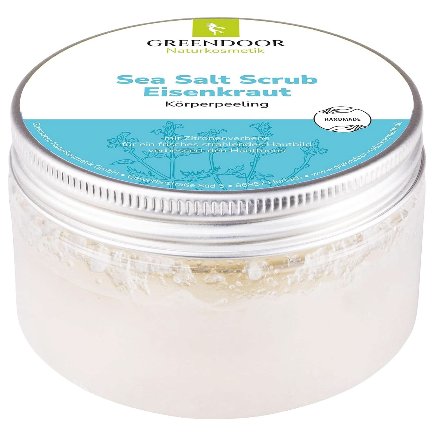 GREENDOOR Peeling do ciała, wegański, o zapachu cytryny, 280 g Kosmetyki i Uroda Naty Shop