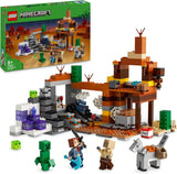 LEGO Minecraft Kopalnia Badlands Gra wideo Zestaw zabawek górniczych dla chłopców i dziewcząt w wieku od 8 lat Zabawne klocki budowlane Zestaw przygodowy Prezent urodzinowy 21263 Zestawy do budowania Besuche den LEGO-Store Default Title